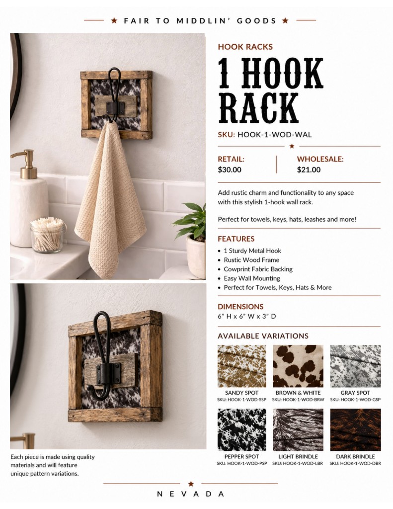 1 Hook Rack